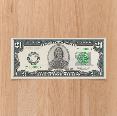 21 DOLLAR Bitcoinscheine - 20er Zitadelle Special Pack