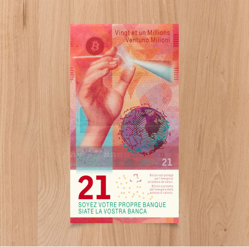 21 FRANKEN Bitcoinscheine - 20er Special Pack